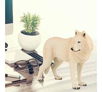Haofy Wolf Figurine Toy, Plastic Animal Model for Educational Use, Realistic Decor for Kids, for Nature Science Learning and Collecting (big bad wolf)