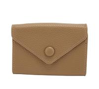 Haofy Women Card Case Stylish Soft PU Leather Blocking Credit Card Holder for Daily Use and Travel (Khaki)