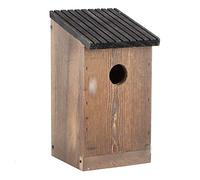 Haofy Wood Birdhouse Beautiful Texture Safe Shelters for Birds, Great Terrace Decor, Ideal for Bird Enthusiasts, 4.7x4.7x9.3in