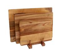 Haofy Wood Chopping Block Set 3pc, 11 13 15 Inch Boards