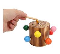 Haofy Wooden Magnetic Catch Game, Educational Sorting Stacking Activity Boosts Cognitive Skills and Hand Eye Coordination, Non Water Based Paint on Premium Wood, 8 Inch Set (#1)