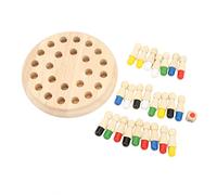 Haofy Wooden Memory Match Stick Chess Game, Birch Wood, Fun Logic Board Game for Kids and Adults, for Family Activities and Mind Training