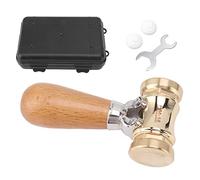 Haofy Woodworking Chisel Mallet with 1.5LB Solid Brass Head for Reduced Bounce - Brass Head Mallet with Beech Wood Handle for Flooring Installation, DIY Crafts, Home Repair Complete