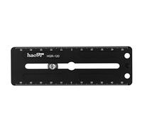 Haoge 120mm Multi-purpose Long Quick Release Extender Rail Sliding Plate for Camera Tripod Ballhead Clamp fit Benro Arca Swiss Sunwayfoto