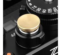 Haoge 12mm Copper Shutter Release Button for Fujifilm xe5 XT5 GFX100RF XT50 XT30II XPro3 Nikon Zf DF and Q3 43 D LUX 8 M10 M-11 Concave Surfacel,New version: diameter 12mm