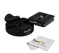 Haoge 58mm Screw Knob Clamp Adapter with 60mm QR Quick Release Plate for Camera Tripod Ballhead Monopod Ball Head Fit Arca Swiss