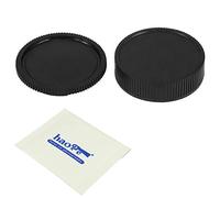 Haoge Camera Body Cap and Rear Lens Cap Cover Kit for Leica R LR Mount Camera Lens Such as R3 R4 R5 R6 R7 R8 R9 R ROM One-Cam Two-Cam Three-Cam
