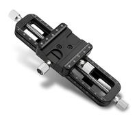 Haoge FM-160 Wormdrive Macro Rail for Macro Photography Track, Focus Stacking Precision Focus Slider/Close-up Shooting Clamp Plate Fine-Tuning Screw Rod