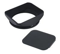 Haoge LH-B67T 67mm Square Rectangular Metal Screw-in Lens Hood with Cap for 67mm Canon Nikon Sony Leica Carl Zeiss Voigtlander Nikkor Panasonic Fujifilm Olympus Lens and Other 67mm Filter Thread Lens