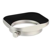 Haoge LH-F48W Square Metal Lens Hood Shade for Olympus M.ZUIKO Digital 17mm f1.8 Lens replace LH-48B Silver