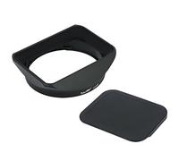 Haoge LH-X16 Bayonet Rectangular Square Metal Lens Hood with Cap for Fujifilm Fuji Fujinon XF16mmF1.4 XF 16mm F1.4 R WR Wide Angle Lens Replace LH-XF16