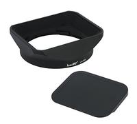 Haoge LH-X23 Bayonet Rectangular Square Metal Lens Hood with Cap for Fujifilm Fuji Fujinon XF 23mm F1.4 R, XF 56mm F1.2 R, XF 56mm F1.2 R APD Lens Replace LH-XF23