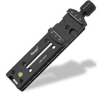 Haoge LQR-140CP 140mm Nodal Slide Double Dovetail Focusing Rail Plate with Quick Release Clamp for Camera Panoramic Panorama Close Up Macro Shoot compatible with Arca Swiss RRS Benro Kirk