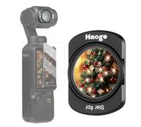Haoge Magnetic Star Light Filter for DJI Osmo Pocket 3,6 Points Cross Starlight Twinkle Starburst Sparkling Effect Multi-Coated Lens Filters