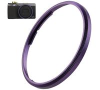 Haoge Metal Decorate Ring Cap for RICOH GR IV Camera replaces GN-3,RRC-GR4-Violet