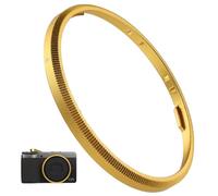 Haoge Metal Decorate Ring Cap for RICOH GR4 GR IV Camera Lens Accessories Replaces GN-3,RRC-GR4-Yellow
