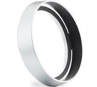 Haoge Metal Lens Hood with Cap for Leica Q Q2 Q3 Q3-43 Q-P QP Typ 116 Typ116 Camera Silver Round Shade