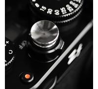 Haoge Metal Shutter Release Button for Fujifilm XT5 X100VI XT50 GFX100RF xe5 X-Pro3 Nikon ZF zf DF and Leica Q3 43 M10 M-11 Concave Surface Silver,New Version: Diameter 12mm