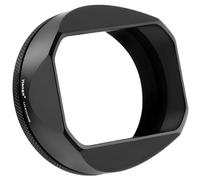 Haoge Metal Square Lens Hood for Fujifilm X100VI X100V X100F X100T X100S X70 Camera with 49mm UV Filter Adapter Ring Black LH-XVI100B