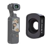 Haoge Pocket 4 Magnetic 0.75X Wide Angle Lens Filter for DJI Osmo Pocket 3 4 Camera Lens,Expanded FOV of 108°, Dual-Sided Anti-Reflective Coating