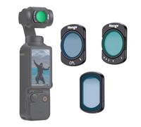 Haoge Pocket 4 Magnetic Filters Set for DJI Osmo Pocket 3 4 Camera Lens,Includes CPL,ND2-32,1/4 Black Diffusion Filter kit,with Screen Protector,Vlog/Video Photography Accessory