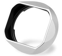 Haoge Square Metal Lens Hood for Voigtlander 35mm F2 35mm F1.5 28mm F2.0 Type I & II ULTRON Aspherical Vintage Line VM Mount Lens LH-VM13P-NS Silver Bayonet design replace LH-12 LH-4N