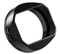 Haoge Square Metal Lens Hood with 49 mm UV Filter Adapter Ring for Fujifilm X100VI Fuji X100V X100F X100T X100S X70 Camera Black LH-XVI100B