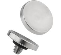 Haoge SRB-YS Metal Shutter Release Button for Fujifilm XE5/X-E4/X-E2S/XT5/GFX100RF/X-T3 XT30 X-T50 X-T20 X-Pro2 xpro3 X100T X100S X100F x100v X100VI and Leica D LUX 8 Q3 43 M10 M11 Concave Silver