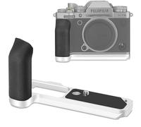 Haoge X-T5 Handgrip for Fujifilm X-T5 Camera L-Shape Grip, With Ergonomic Silicone Side Handle Built-in Arca Swiss Type Plate for DJI RS2/RS-C2/RS3/RS3-PRO/RS3 Mini,Silver MHG-XT5S