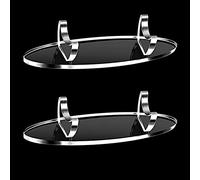 Haohai 2 Pieces Acrylic Pen Holder Display Stand, Pen Stand Makeup Brush Rack, Acrylic Stationery Pen Holder Display Stand, Fountain Pen Display Rack (White)