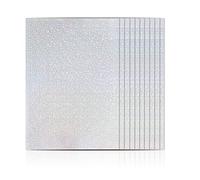 Haohai 25 Sheets Holographic Vinyl Sticker Sheets, Self Adhesive Holographic Craft Film, Holographic Laser Vinyl Sheet for Silhouette Crafts (MULTI)
