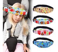 Haohai 4 Pieces Baby Car Seat Head Support, Stroller Neck Relief Head Strap, Car Seat Sleeping Head Support Band, Toddler Seat Sleeping Fixed Belt for Infants Children (multi)