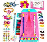 HaoHanEup Friendship Bracelet Making Kit, Arts and Crafts for Girls,Kids Jewelry Making Kit, Creative Birthday Christmas Gifts for Kids Ages 8-12, Fun DIY Friendship String Bracelet Maker
