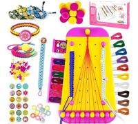 HaoHanEup Friendship Bracelet Making Kit,Girls Fashion Bracelet Maker,Bracelet Making Kits with Colorful Pre-Cut Threads,DIY Crafts for Kids Ages 6 Years Old Plus