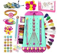 HaoHanEup Friendship Bracelet Making Kit,Girls Fashion Bracelet Maker,Bracelet Making Kits with Colorful Pre-Cut Threads,DIY Crafts for Kids Ages 6 Years Old Plus
