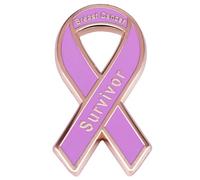 haohaoyu Breast Cancer Survivor Pink Ribbon Enamel Pin Breast Cancer Awareness Lapel Pin Pink Ribbon Badge Brooch Breast Cancer Support Gift Lapel Pins for For Women Charity Public and Social Event