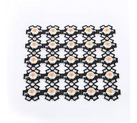 HAOHIZE 25Pcs Grow Chip, 3W Full Spectrum 380nm-840nm Wavelength Led Plant Grow Light Chips Hot (with Aluminum Base Plate)