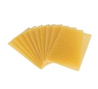 HAOHIZE Beehive Wax Coated Foundation Sheet, 10Pcs Shed Foundation Kit Bee Frames Waxed Foundation Sheet Beekeeping Beeswax Foundation Beehive Wax Frame for Furniture Floor Polishing