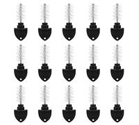 HAOHIZE Beer Tap Plug Brushes, 15Pcs Beer Accessories, Beer Tap Cap Plug Cleaning Brush, Beer Faucet Tap Plug Brush for Beer Dispenser, Beer Machine, Draft Beer Kegs (Black)