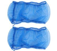 HAOHIZE Birdcage Covers, 2PCS Bird Cage Net Cover Bird Cage Cover Birdcage Polyester Mesh Cover Seed Catcher Universal Parrots Cage Accessories White (S)