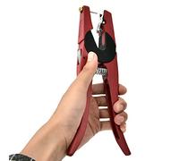 HAOHIZE Cattle Ear Tags Plier, Red Ear Tag Plier for Livestock Premium Alloy Tool for Pig, Cow, Sheep, Goat Farm Animals