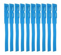 HAOHIZE Cow Identification Bands, 10pcs Collars Pasture Dairy Farm Cattle Bands Identification ID Collars Bands Cow Cattle Marking Supplies for Farm Livestock (Blue)
