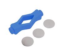 HAOHIZE Front Load Washer Door Prop, Silicone Washing Machine Door Prop Washing Machine Door Holder Mouth Shape Strong Magnet Washer Door Stop Prop for Home (Blue)