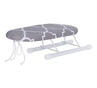 HAOHIZE Mini Ironing Board, Foldable Ironing Board, Tabletop Ironing Board with Folding Legs, Small Ironing Board, Iron Board Sleeve Cuffs Collars Ironing Table for Travel (classic grid)