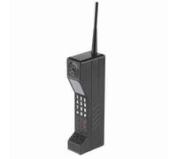 HAOHIZE Old Fashioned Brick Mobile Phone Model, Cellphone Model Old Fashioned Cellular Phone Model Ornament Vintage Simulation Photographic Props (Negro)