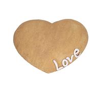 HAOHIZE Pet Memorial Stone, Heart Shaped Pet Memorial Stone Resin Dog & Cat Gravestone for Garden, Lawn & Backyard, Weatherproof & Engraved Memory (Sand Color)