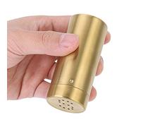 HAOHIZE Salt and Pepper Shakers, 2Pcs 90ml Household Stainless Steel Spice Shakers with Shaker Lids Spice Condiment Jar Seasoning Bottle Spice Jars Seasoning Dispenser Gold
