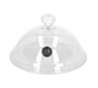 HAOHIZE Smoking Cloche Dome Cover, Home Smoking Dome Cover Kitchen Cooking Smoke Acrylic Hood Smoke Infuser Cloche Lid for Smoker Sprayer Plates Bowls