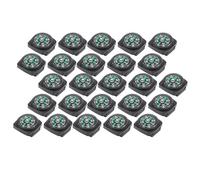 HAOHIZE Watch Compass Attachment,25Pcs/Pack Black Bracelet Compass Umbrella Rope Accessories Outdoor Tool