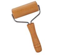 HAOHIZE Wooden Rolling Pin Pizza Baker Roller, Wood Pastry Rolling Pin with Handles for Home Bakery Cooking Baking Kitchen Utensils (Style 2)